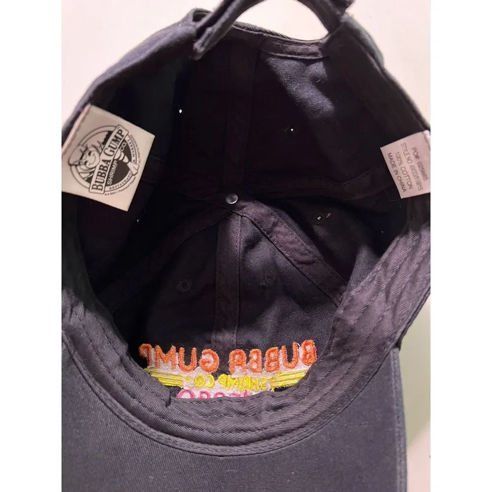 Bubba Gump Shrimp Co Hat Cap 2011 Chicago‎ Neon Lettering Black